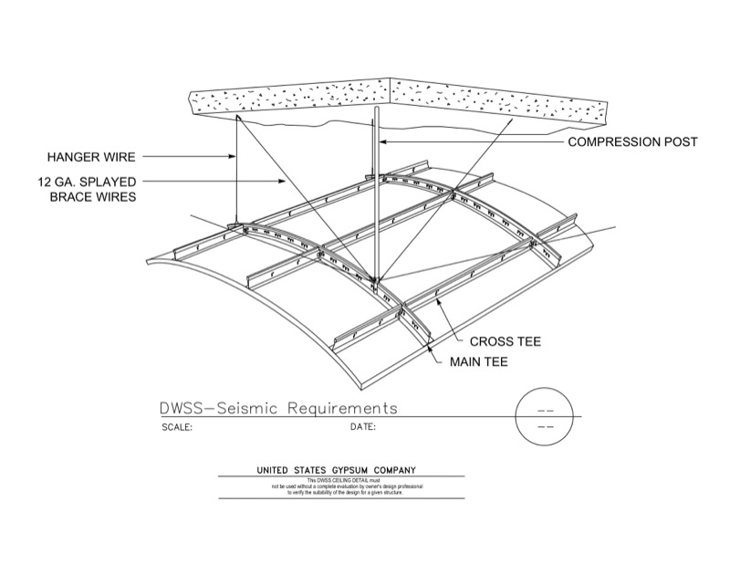 Design Details Details Page Dwss Interior Ceiling Seismic Requirements